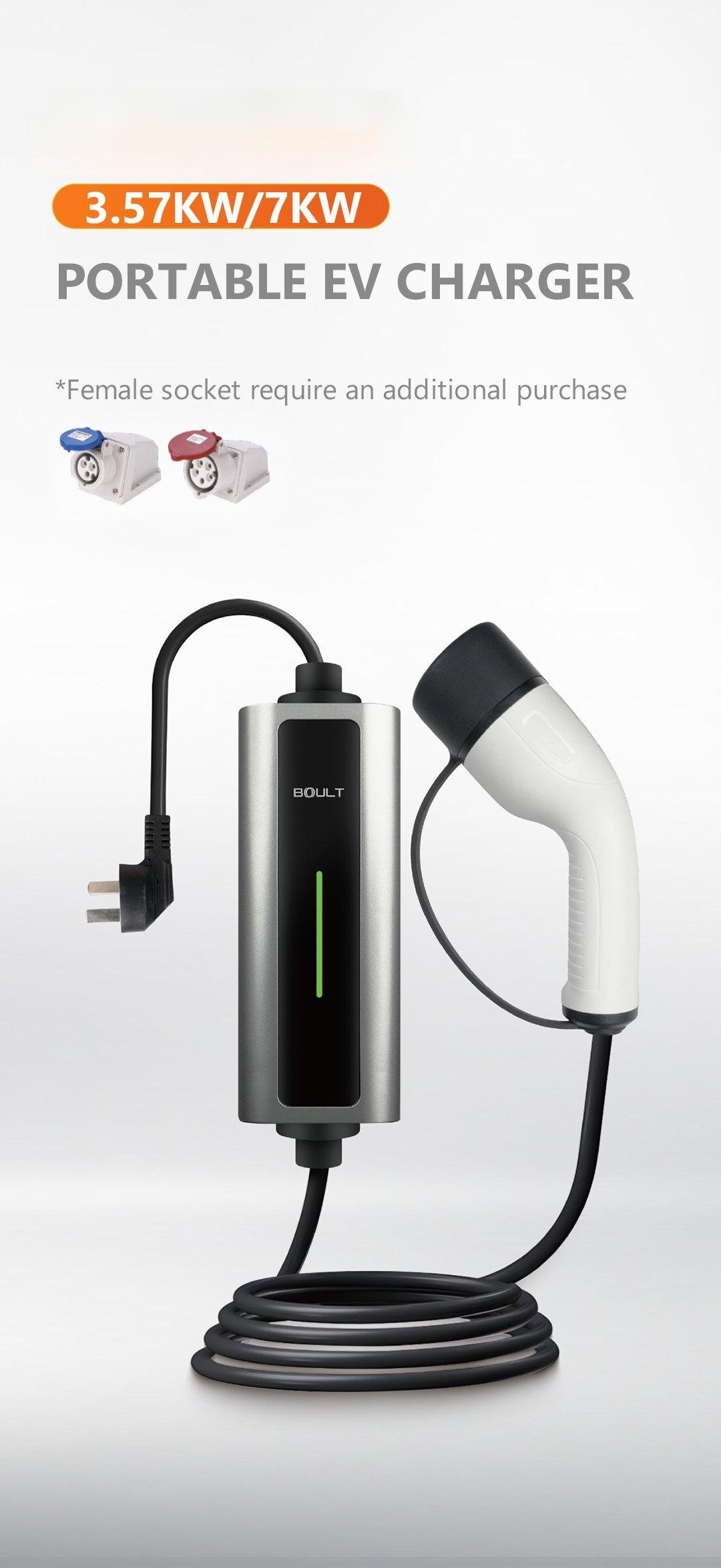 Portable EV Charger 32A/16A, 7kw/3.5kw/11kw